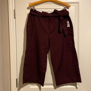 Gap wide leg cropped pants